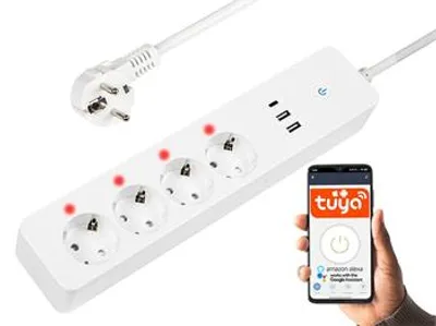 Obrázok produktu pre Inteligentný predlžovací kábel BLOW 98-420, 1,5 m 2xUSB+USB-C WiFi TUYA