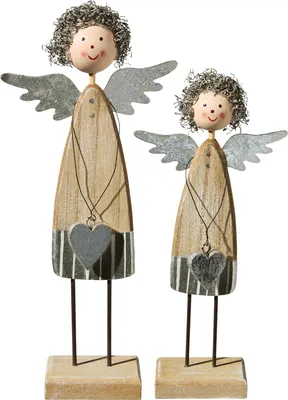 Produktbild von ohne Marke Figur Engel" 2er-Set braun I OneSize"