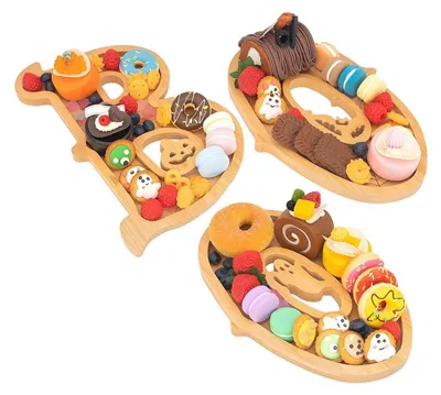 Image de Solidchoice - Planche en bois pour servir des amuse-gueules et de la charcuterie