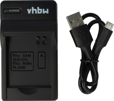 Produktbild von vhbw USB-C Ladegerät kompatibel mit Rollei Actioncam 230, 410, 240, 400 Kamera - Ladeschale + USB-C Kabel Ladeanzeige