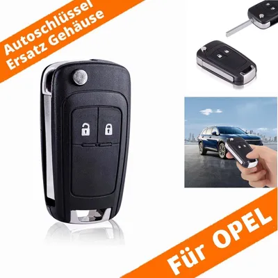Produktbild von 2Tasten Ersatz Klappschlüssel Gehäuse für Opel Astra J Corsa E Meriva B Insignia