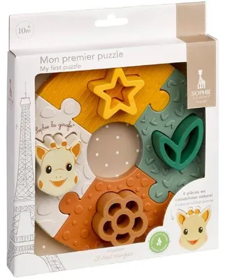 Immagine prodotto di Puzzle di scoperta, Sophie la Girafe, Il mio primo puzzle, 8 pezzi, gomma naturale, motricità fine, coordinazione