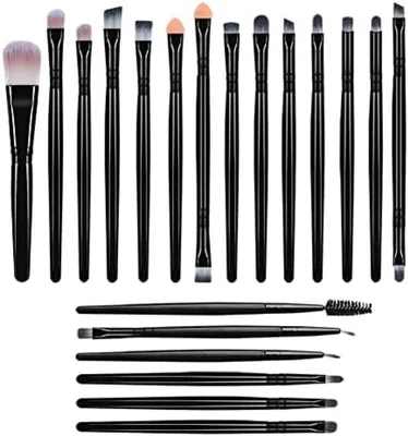 Productafbeelding van PromoHome® Professionele make-up borstelset - Set van 20 stuks met zachte, synthetische borstelharen