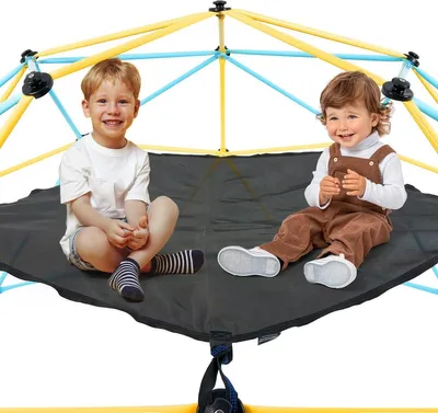 Produktbild von Dome Climber Hammock, Accessory for Climbing Dome, Climbing Dome Hammock Suitable for 10ft Dome Climbing, Load-Bearing 350 Pounds, Pentagon Jungle Gym Hammock for Outdoor (Hammock Only)