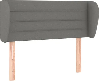 Produktbild von vidaXL Kopfteil mit Ohren Dunkelgrau 103x23x78/88 cm Stoff