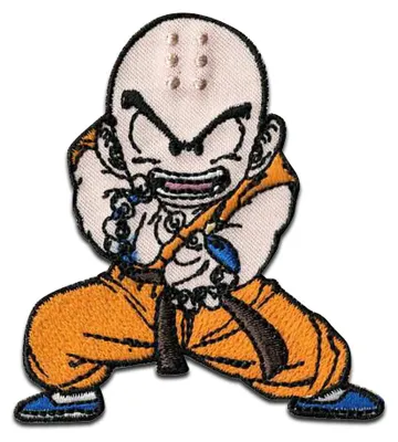 Produktbild von Krillin 6 x 5.6 cm: Comercial Mercera Dragon Ball © - Aufnäher, Bügelbild, Aufbügler, Applikationen, Patches, Flicken, zum aufbügeln