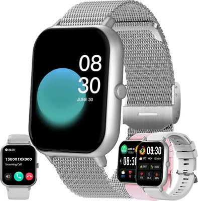 Produktbild von Damen Smartwatch mit 1,83 Zoll Touchscreen Wasserdicht 123 Sportmodi Aktivitätstracker mit Schrittzähler, Herzfrequenz, Fitnessuhr für iOS Android