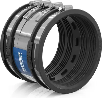 Immagine prodotto di Adattatore per tubo flessibile Crassus tipo 2B CSC 137 (120-137 mm), fino a 2,5 bar, EPDM / V2A, 1 pezzo.