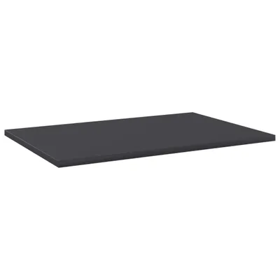Image de vidaXL Étagères pour bibliothèque, lot de 8, gris, 60 x 40 x 1,5 cm, aggloméré