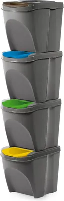 Obrázok produktu pre KOTARBAU® Vedro na separovanie odpadu 4 ks. Triedič odpadu do kuchyne