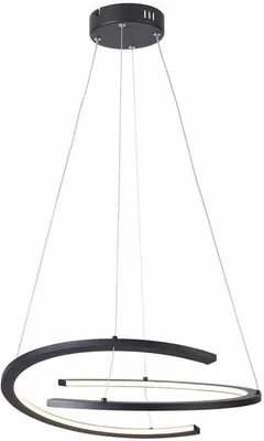 Obrázok produktu pre Závesná LED lampa Ancor, čierna, 30 W, odtiene bielej, 2400 lm, kov, rozmery: 120 x 50 x 50 cm, IP20, Reality