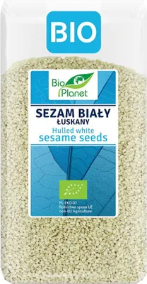SEZAM BIAŁY ŁUSKANY BIO 400 g - BIO PLANET