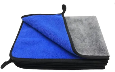 Produktbild von 3er Set Mikrofasertücher Autopflege 30x30cm Blau