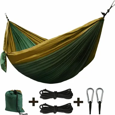 Produktbild von Defacto Hängematte, Stabhängematte mit Tasche, Hängeliege, Hängestuhl, Hängesitz, Reisehängematte, Ultraleicht Atmungsaktiv, Outdoor, Hammock