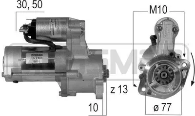 Produktbild von ERA 220594 Starter Anlasser 2,2kW für MITSUBISHI PAJERO II (V3W, V2W, V4W) 12V