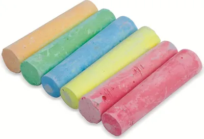 Zdjęcie produktu dla Eddy Toys - Kreda drogowa, kreda dla dzieci, 6 sztuk, różne kolory