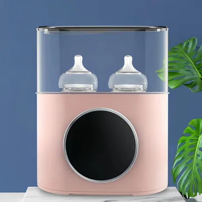 Immagine prodotto di Scaldabiberon e sterilizzatore - Apparecchio multifunzionale «tutto in uno» - Doppio sistema di riscaldamento - Spina UE 220 V - Senza PVC - Funzioni intelligenti - Rosa
