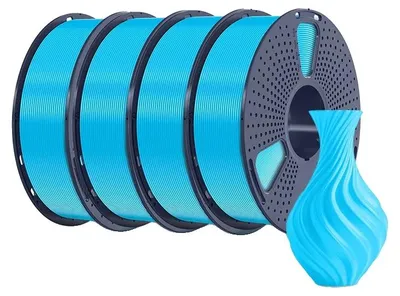 Zdjęcie produktu dla Filament do druku 3D, średnica 1,75 mm, materiał biodegradowalny, PLA w kolorze błękitnym