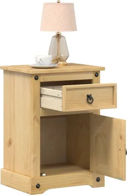 Immagine prodotto di Maison Exclusive - Comodino , 45x35x64 cm, in legno massello di pino