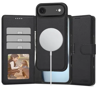 Produktbild von Etui Tech-Protect Brieftasche Magsafe Na Iphone 17 Air - Czarny Mat