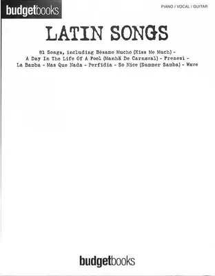 Produktbild von Latin Songs, Songbook