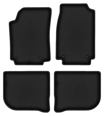 Image de Tapis de sol en moquette pour Audi 100 C4 1991-1994 (break/berline) – jeu 4 pièces, noirs, sur mesure – Wielganizator DURBAN
