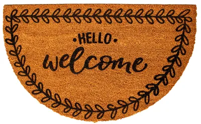 Produktbild von Kokosmatte Motiv Text Hello Welcome Sauberlaufmatte Türmatte Fussmatte Doormats