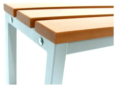 Produktbild von Garderobenbank einseitig mit Haken - Umkleidebank, Garderobe mit Sitzfläche, 170x150x30 cm