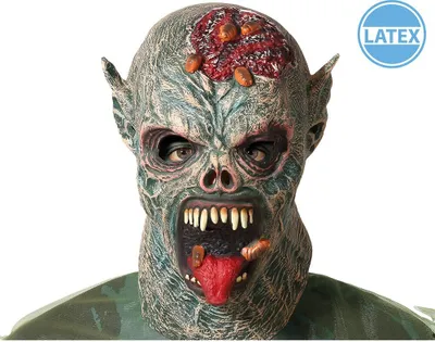 Produktbild von Atosa Latex Halloween Monster Gehirn Monster Maske Mehrfarbig Mehrfarbig One Size
