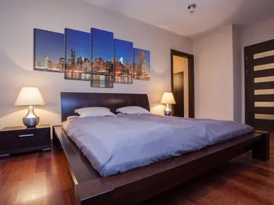 Produktbild von Akustikbild New York 200x100 cm Bilder Akustikschaum Hochleistungsschallabsorber Schallschutz Leinwand 5 tlg Wandbild Raumakustik Schalldämmung City Stadt Architektur Städte Amerika 030211-30