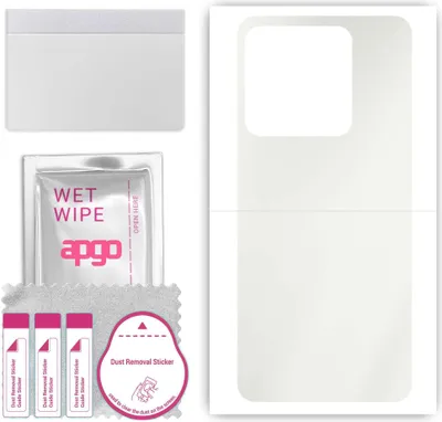 Produktbild von apgo Rückseite Schutzfolie, Matt, kompatibel mit Infinix Smart 7 X6517, Hinten Hydrogel-Displayschutzfolie mit Positionierhilfe, kratzfest, einfache Montage