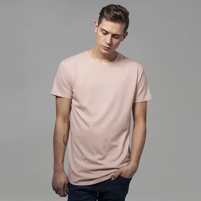 Obrázek produktu pro Pánské tričko Urban Classics Shaped Long Tee light rose - 2XL