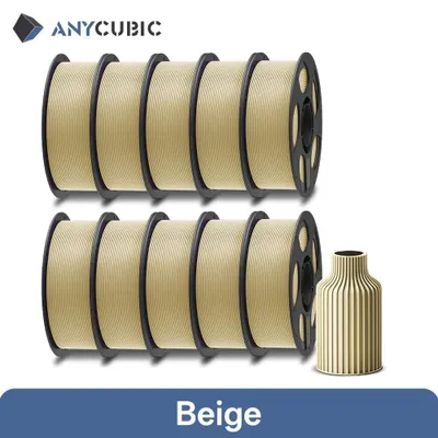 Produktbild von PLA Filament für 3D-Drucker - FDM - 10 kg Großpackung - 3D-Druck Material - Beige