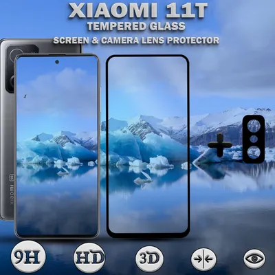 Produktbild von Xiaomi 11T Displayschutzfolie und Objektivschutz aus gehärtetem Glas 9H