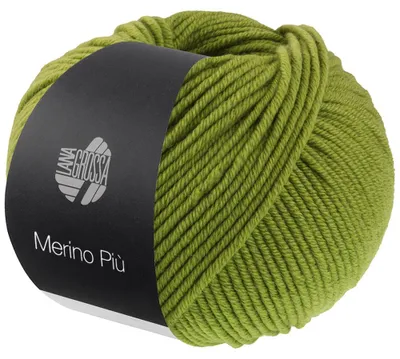 Produktbild von Lana Grossa Merino Più Wolle 50g 100% Merino superfein 17,5 Mikron 100 m Farbe 006 - Maigrün