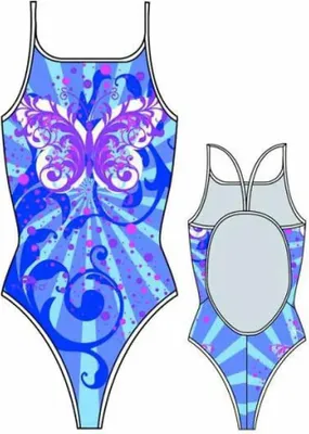 Image de Turbo Butterfly Stars Maillot de bain bleu,violet 13-14 Years Filles bleu,violet 13-14 Years