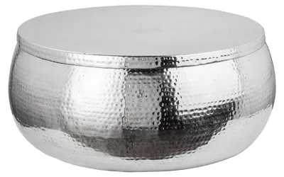 Produktbild von Couchtisch 70cm Silber Design Tisch Modern Wohnzimmer JETZT KAUFEN