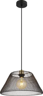 Produktbild von Globo Lighting Hängeleuchte Metall schwarz matt, 1x E27