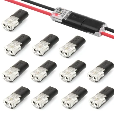 12 wasserdichte Kabelstecker 2-polig für 18-22 AWG Kabel