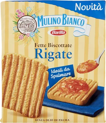 Produktbild von 6x Mulino Bianco Fette Biscottate Rigate Zwieback kekse gebackenem Brot 315 g biscuits