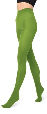Image de Collants colorés pour femmes Merry Style en microfibre 40 deniers (vert, taille M).