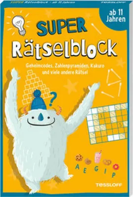 Produktbild von Super Rätselblock ab 11 Jahren. Geheimcodes, Zahlenpyramiden, Kakuro und viele andere Rätsel