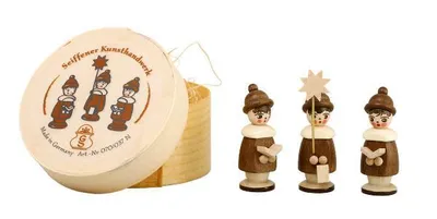 Produktbild von Miniaturfiguren Kurrende in der Spanschachtel natur Höhe 3,7cm