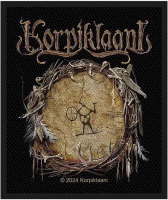 Immagine prodotto di Korpiklaani - Misura standard - Toppa "Rankarumpu", tessuto RO10689 (taglia unica) (nero/marrone)