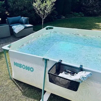 Produktbild von Pool-Aufbewahrungskorb – Aufbewahrungskorb, Poolzubehör, Getränkehalter für Poolrahmen, recycelter Kunststoff