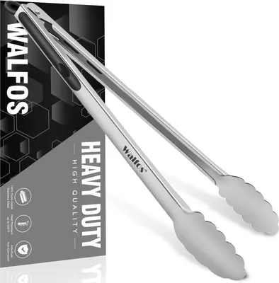 Obrázek produktu pro Kuchyňské kleště Walfos 43cm grilovací kleště z prvotřídní žáruvzdorné nerezové oceli s rukojetí