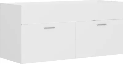 Obrázek produktu pro vidaXL Vanity Unit White 100x38,5x46 cm Dřevěný materiál