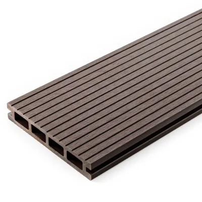 Produktbild von WPC Standard Terrassendiele Verbundwerkstoff | BRAUN | Muster Holzprobe Musterstück | LIDERWOOD