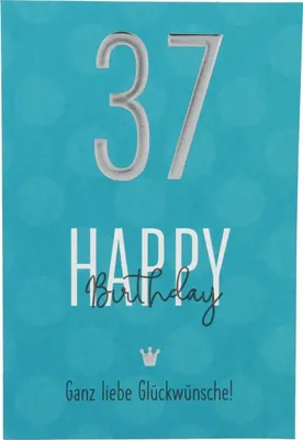 Produktbild von Depesche Zahlenkarten - Das beste Alter Sortierung : 37 Happy Birthday Ganz liebe ... Zahlenkarte Sortierung: 37 Happy Birthday Ganz liebe ...