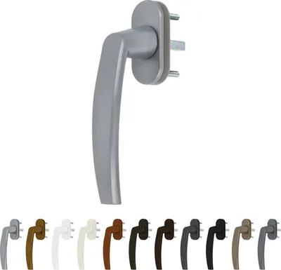 Premium Aluminium Fenstergriff Victory - Kunststoff Sockel